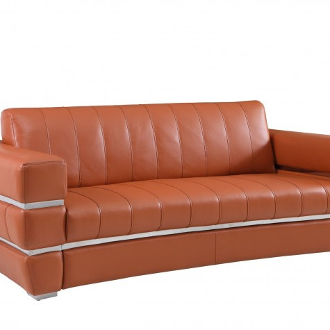 904-CAMEL-S Camel Italian Leather Sofa