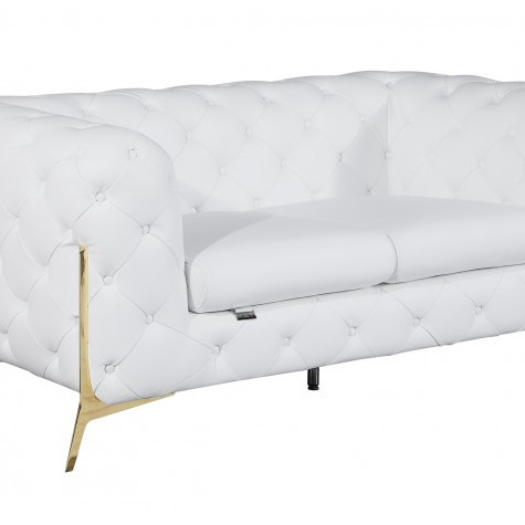 970-WHITE-L LOVESEAT