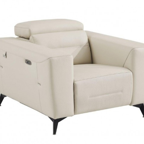 989-BEIGE-CH Beige Reclining Chair