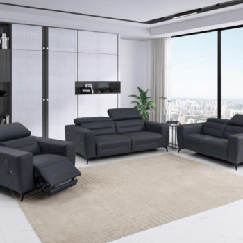 989-DK-GRAY-S-L-CH SETS Power Reclining Sofa + LOVESEAT + Chair