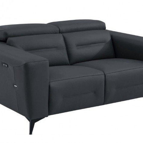 989-DK-GRAY-L Power Reclining Loveseat