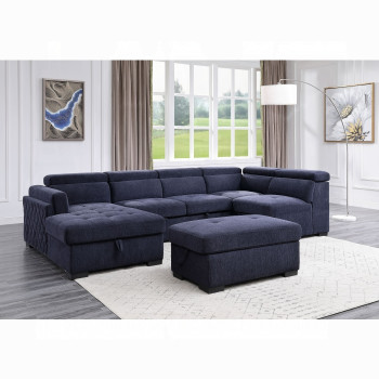 55520 Nekoda Sectional Sofa W/Storage & Ottoman