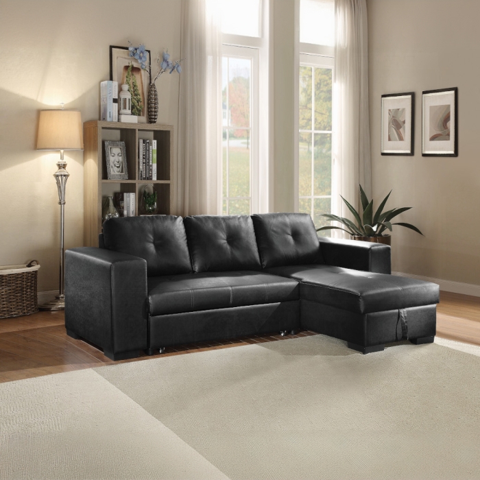 53345 Lloyd Reversible Sectional Sofa W/Sleeper & Storage