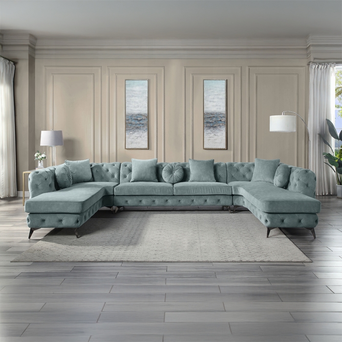 LV01161 Zerah Sectional Sofa W/7 Pillows
