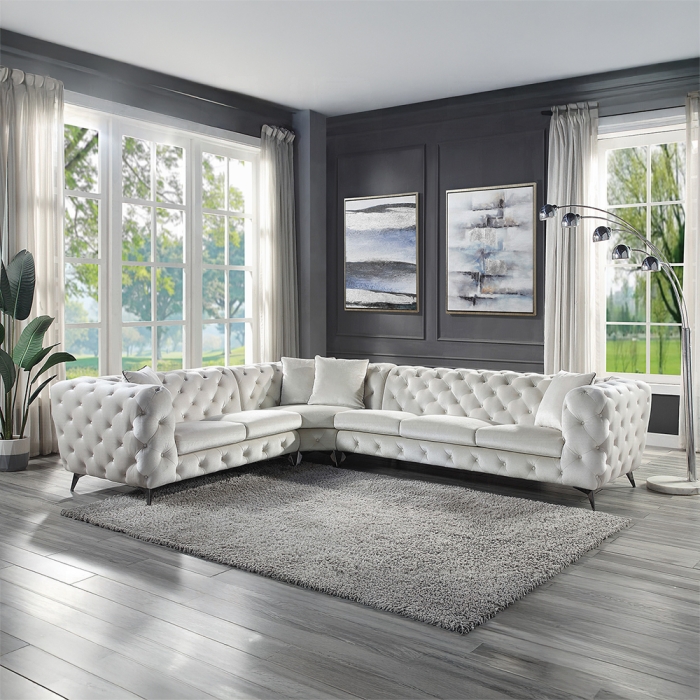 LV01160 Atronia Sectional Sofa W/4 Pillows