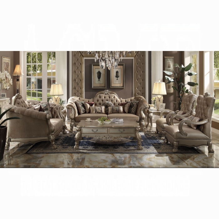 52090-3PC 3PC SETS Dresden Sofa W/7 Pillows + Loveseat + Chair