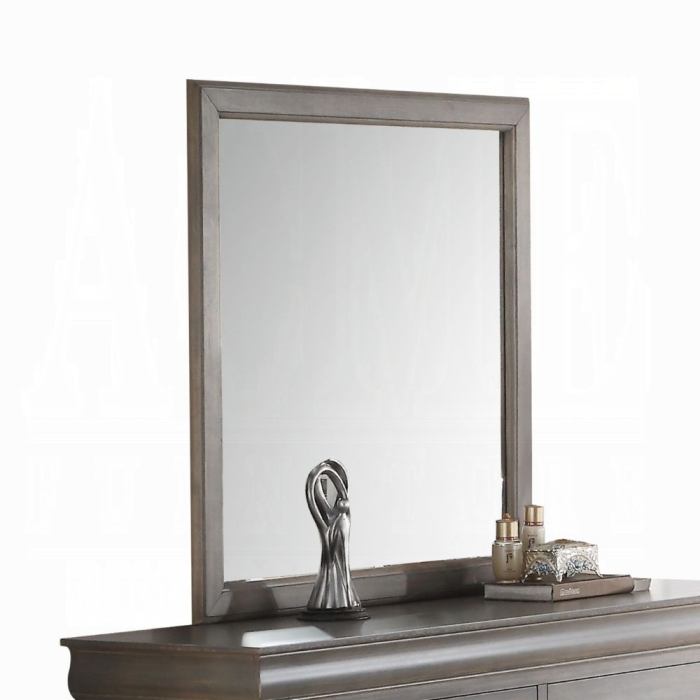 25504 Louis Philippe III Gray Mirror