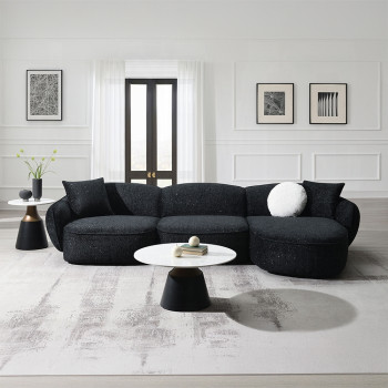 LV03525 Lucifer Sectional Sofa w/3 Pillows