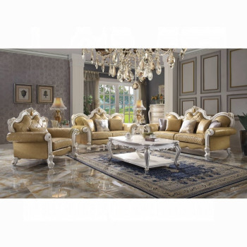 58210-2PC 2PC SETS Picardy Sofa W/5 Pillows + Loveseat