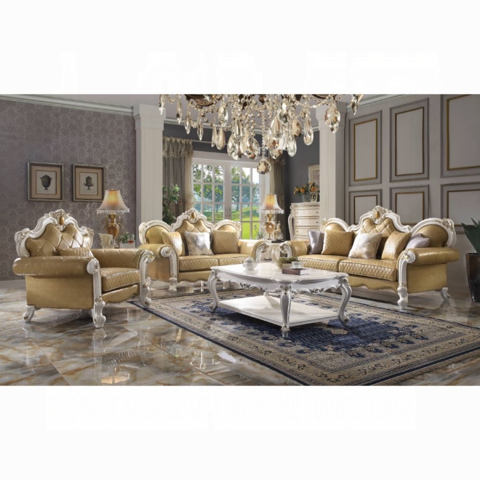 58210-2PC 2PC SETS Picardy Sofa W/5 Pillows + Loveseat