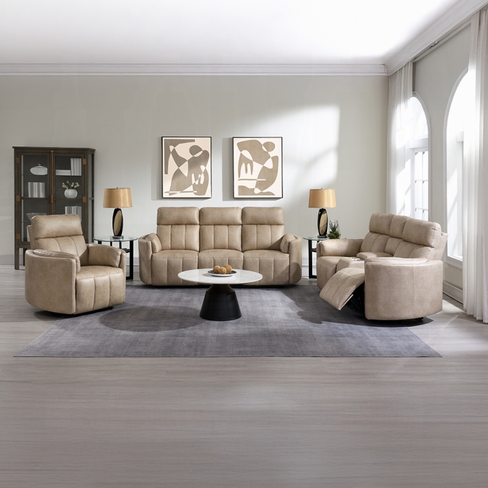 LV05400-3PC 3PC SETS Elison Motion Sofa + Loveseat + Recliner