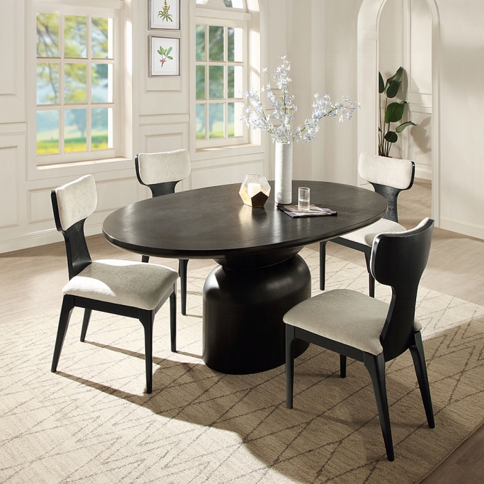 DN04065-5PC1 5PC SETS Marioly Dining Table + 4 Side Chair