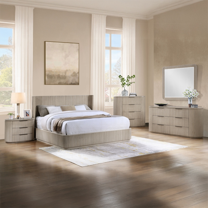 BD05431EK-4PC 4PC SETS Leanna EK Bed