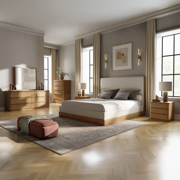 BD04851EK-4PC 4PC SETS Zoey EK Bed