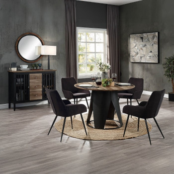 DN01948-5PC 5PC SETS Zudora Dining Table + 4 Side Chairs