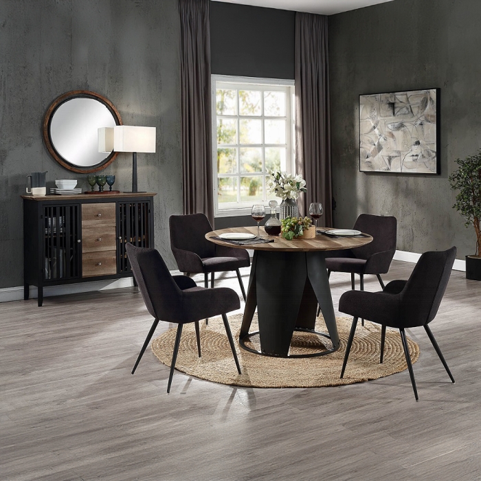 DN01948-5PC 5PC SETS Zudora Dining Table + 4 Side Chairs