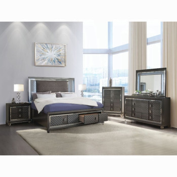27970Q Sawyer Queen Bed W/Led & Storage