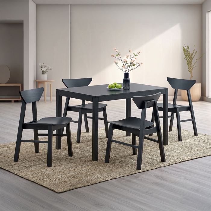 DN04175-5PC 5PC SETS Briar Dining Table + 4 Side Chairs