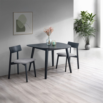 DN04185-3PC 3PC SETS Real Dining Table + 2 Side Chairs