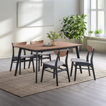 DN04180-5PC 5PC SETS Rebi Dining Table + 4 Side Chairs