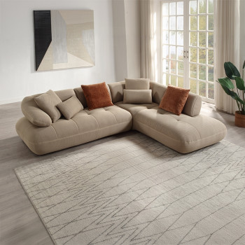 LV03920 Carrick Sectional Sofa w/6 Pillows