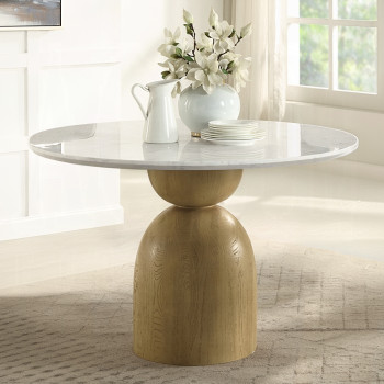 DN02390 Kala Round Dining Table w/Marble Top