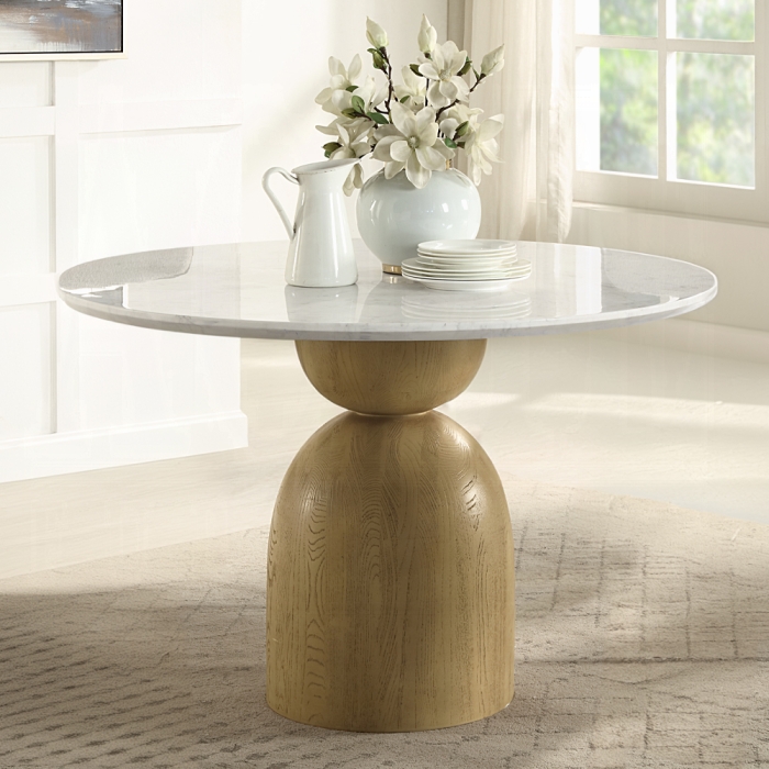 DN02390 Kala Round Dining Table w/Marble Top