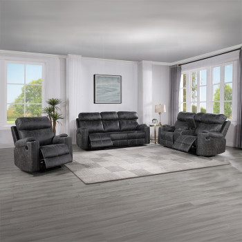 LV02570-2PC 2PC SETS Hirah Motion Sofa + Loveseat