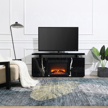 LV03868 Drisana TV Stand w/Fireplace