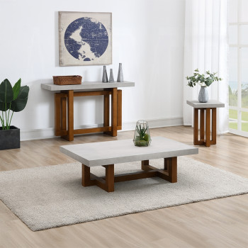 LV03015-3PC 3PC SETS Keven Coffee Table + Sofa Table + End Table