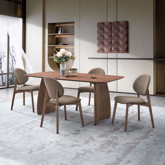 DN04165-5PC1 5PC SETS Hadasa Dining Table + 4 Side Chairs