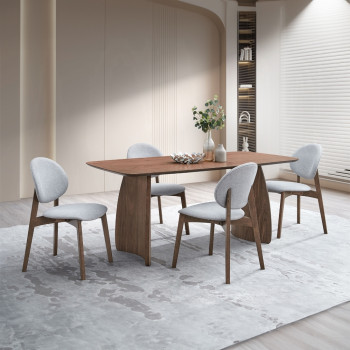 DN04165-5PC 5PC SETS Hadasa Dining Table + 4Side Chairs
