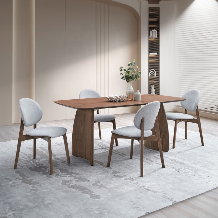 DN04165-5PC 5PC SETS Hadasa Dining Table + 4Side Chairs