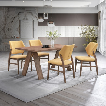 DN04195-5PC1 5PC SETS Sarha Dining Table + 4 Side Chairs