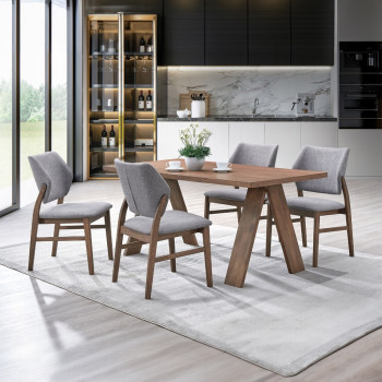 DN04195-5PC 5PC SETS Sarha Dining Table + 4 Side Chairs