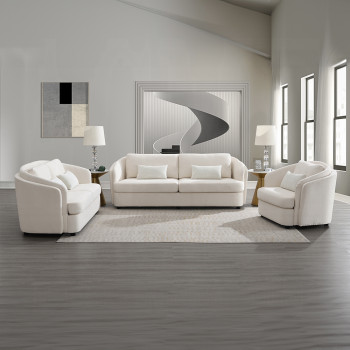 LV02770-2PC 2PC SETS Mariko Sofa w/2 Pillows + Loveseat