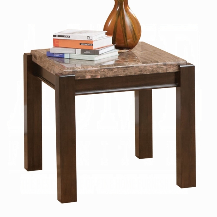 80792 Dwayne End Table w/Marble Top