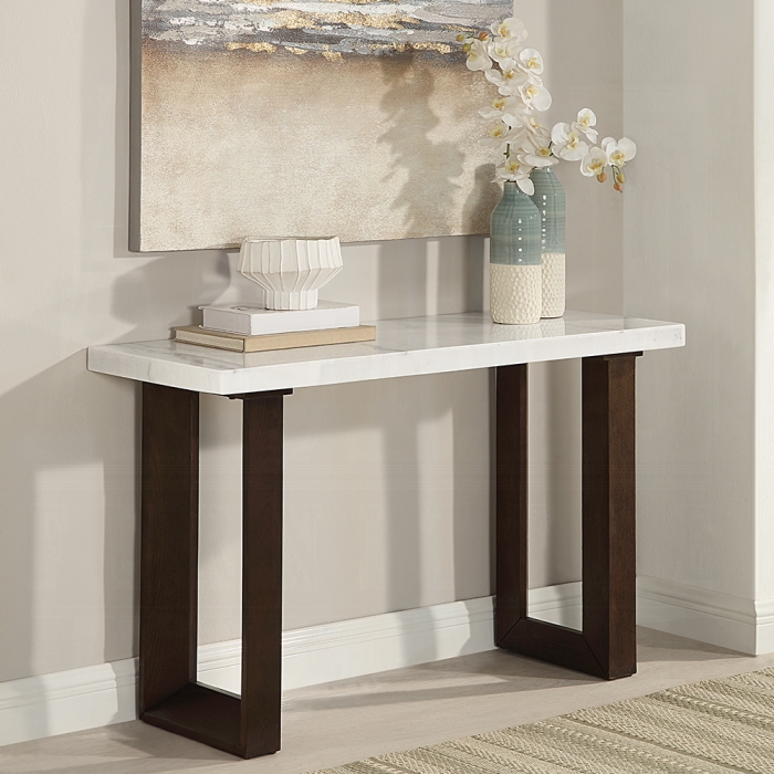 LV03207 Edwyn Sofa Table w/Marble Top