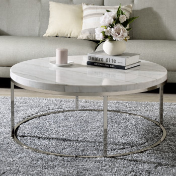 LV02795 Zaidee COFFEE TABLE W/MARBLE