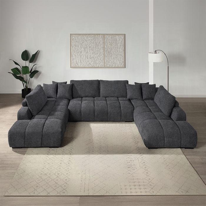LV02840 Chosen Sectional Sofa w/3 Pillows