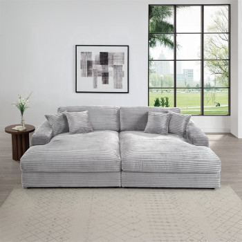 LV03680 Hilde Sectional Sofa w/4 Pillows