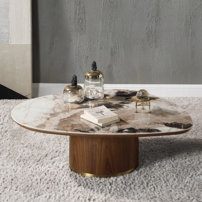 LV03155 Willene COFFEE TABLE W/CERAMIC TOP