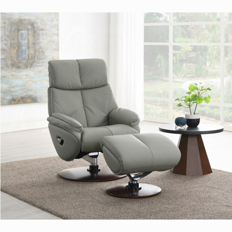 AC02991 Kandoro MOTION ACCENT CHAIR W/SWIVEL & OTTOMAN