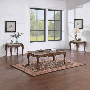 LV02004-3PK 3PC SETS Nayla Coffee Table + End Table + Sofa Table