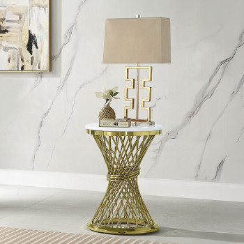 LV01958 Fallon End Table W/Engineered Stone Top