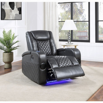 LV02460 Alair Power Motion Recliner W/Bluetooth, Wireless Charger & Cupholder