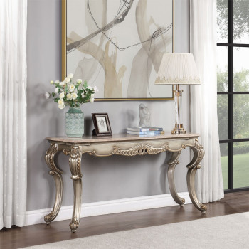 LV01785 Miliani Sofa Table W/Marble Top