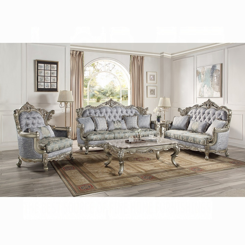 LV01780-3PC 3PC SETS Miliani Sofa W/5 Pillows + Loveseat + Chair
