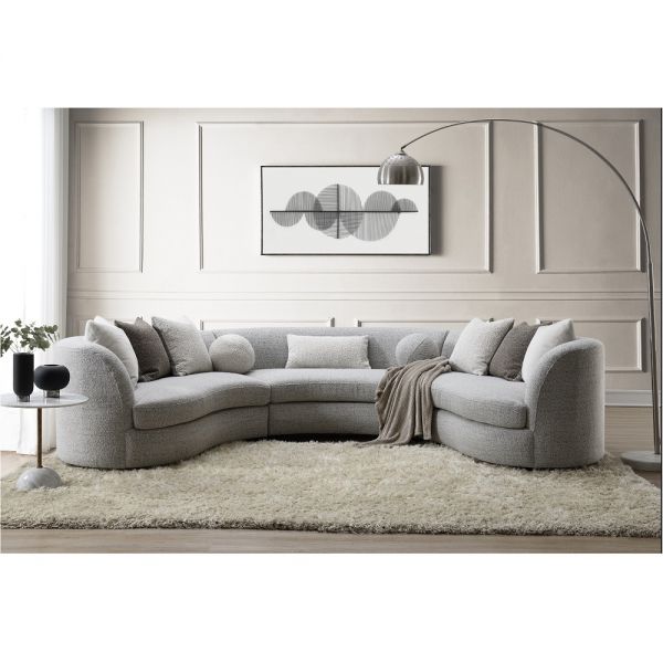 LV02541 Ivria Sectional Sofa W/9 Pillows