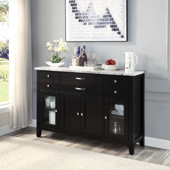 DN01448 Hussein Server W/Marble Top